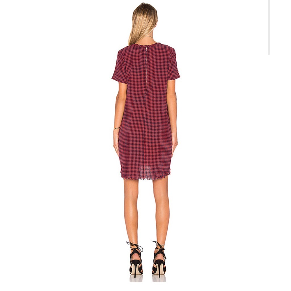 NWOT Current Elliott Fray Edge Shift Dress - Red - Picture 3 of 3